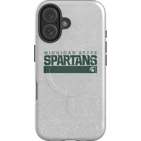 Michigan State University Spartans Marquee iPhone 16 Plus Magsafe Impact Case